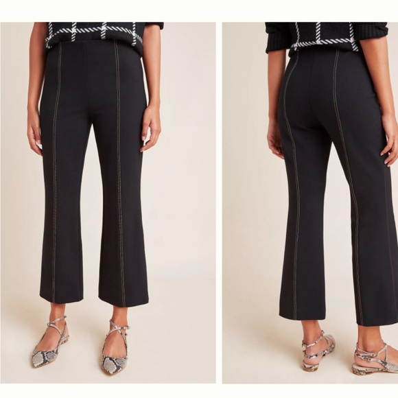 Anthropologie essential Crop Flare Pant - Picture 4 of 6